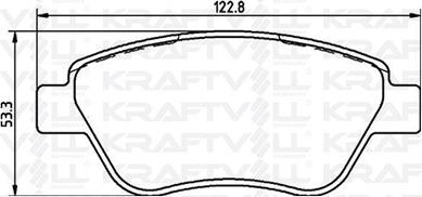 KRAFTVOLL GERMANY 07010032 - Тормозные колодки, дисковые, комплект autospares.lv