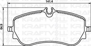 KRAFTVOLL GERMANY 07010077 - Тормозные колодки, дисковые, комплект autospares.lv