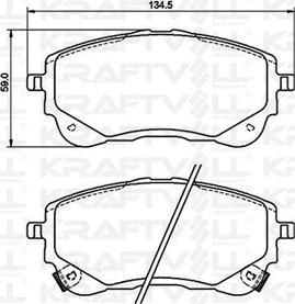 KRAFTVOLL GERMANY 07010111 - Тормозные колодки, дисковые, комплект autospares.lv