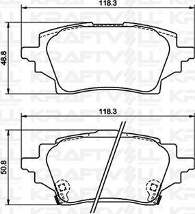 KRAFTVOLL GERMANY 07010112 - Тормозные колодки, дисковые, комплект autospares.lv