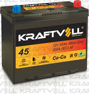 KRAFTVOLL GERMANY 18010002 - Стартерная аккумуляторная батарея, АКБ autospares.lv