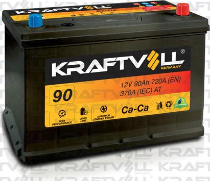 KRAFTVOLL GERMANY 18010015 - Стартерная аккумуляторная батарея, АКБ autospares.lv