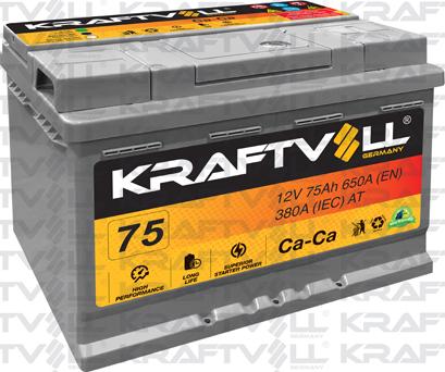 KRAFTVOLL GERMANY 18010013 - Стартерная аккумуляторная батарея, АКБ autospares.lv