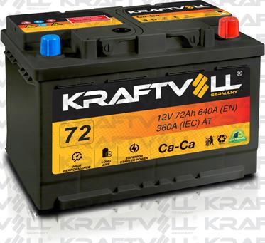 KRAFTVOLL GERMANY 18010012 - Стартерная аккумуляторная батарея, АКБ autospares.lv