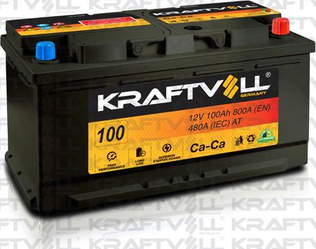 KRAFTVOLL GERMANY 18010017 - Стартерная аккумуляторная батарея, АКБ autospares.lv