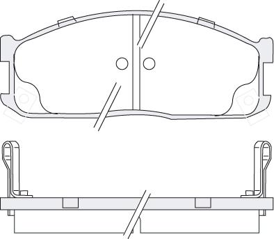 KSH EUROPE 1850.0058099 - Тормозные колодки, дисковые, комплект autospares.lv