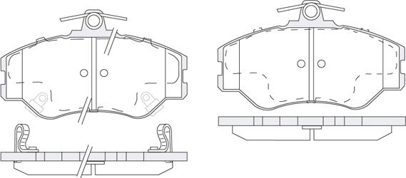 KSH EUROPE 1850.0058002 - Тормозные колодки, дисковые, комплект autospares.lv