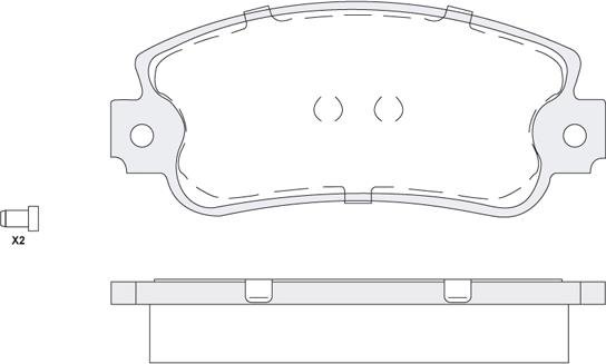 KSH EUROPE 1850.0058167 - Тормозные колодки, дисковые, комплект autospares.lv