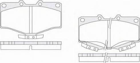 KSH EUROPE 1850.0058081 - Тормозные колодки, дисковые, комплект autospares.lv