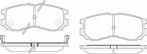 KSH EUROPE 1850.0058076 - Тормозные колодки, дисковые, комплект autospares.lv