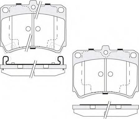 KSH EUROPE 1850.0058073 - Тормозные колодки, дисковые, комплект autospares.lv