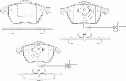 KSH EUROPE 1850.0058168 - Тормозные колодки, дисковые, комплект autospares.lv