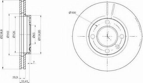 KSH EUROPE 1870.0071007 - Тормозной диск autospares.lv