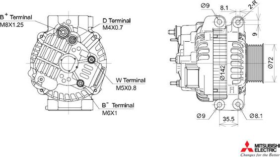 KUTNAK AUTOMOTIVE 723419/M - Генератор autospares.lv