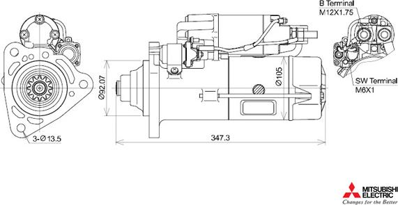 KUTNAK AUTOMOTIVE 723489/M - Стартер autospares.lv