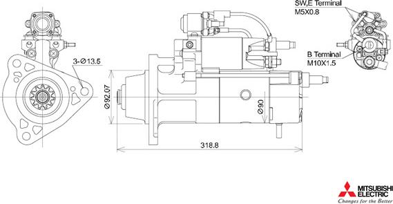 KUTNAK AUTOMOTIVE 723502/M - Стартер autospares.lv