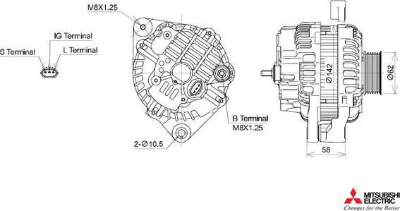 KUTNAK AUTOMOTIVE 723521/M - Генератор autospares.lv