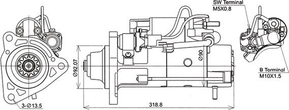 KUTNAK AUTOMOTIVE 723245/M - Стартер autospares.lv