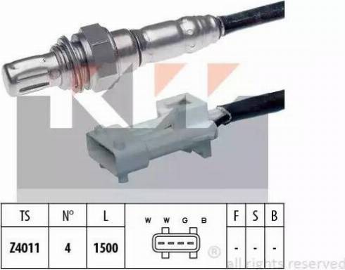 KW 497 066 - Лямбда-зонд, датчик кислорода autospares.lv