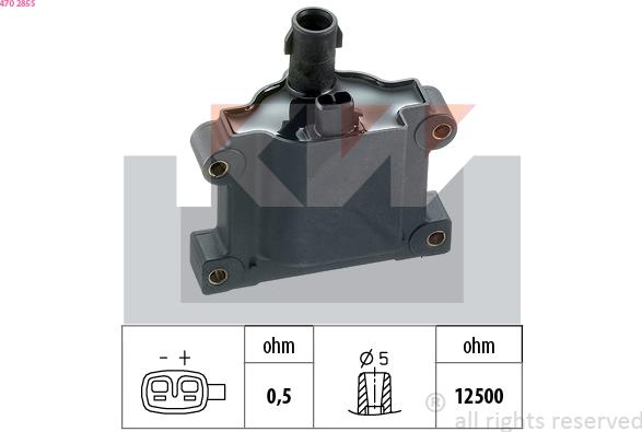 KW 470 285S - Катушка зажигания autospares.lv