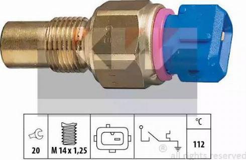 KW 540 109 - Датчик, температура охлаждающей жидкости autospares.lv