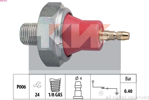 KW 500 015 - Датчик, давление масла autospares.lv