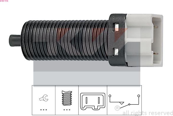 KW 510 115 - Выключатель, привод сцепления (Tempomat) autospares.lv