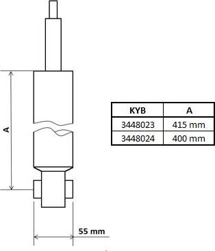 KYB 3448023 - Амортизатор autospares.lv