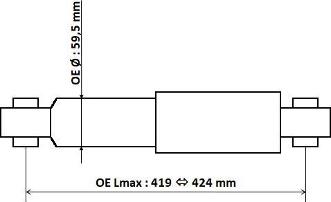 KYB 345 0001 - Амортизатор autospares.lv