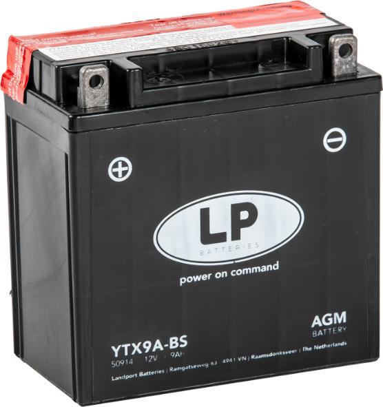 LandportBV MA LTX9A-BS - Стартерная аккумуляторная батарея, АКБ autospares.lv