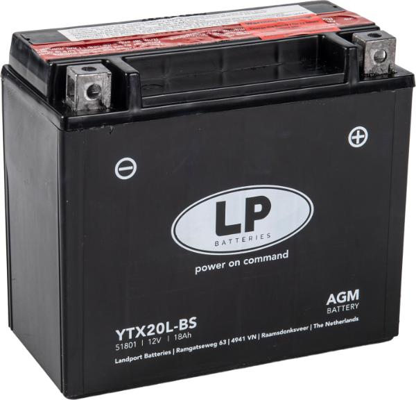 LandportBV MA LTX20L-BS - Стартерная аккумуляторная батарея, АКБ autospares.lv