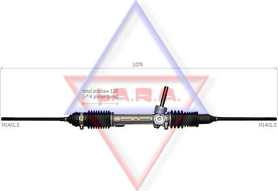 LA.R.A. 430001 - Рулевой механизм, рейка autospares.lv