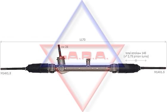 LA.R.A. 190044 - Рулевой механизм, рейка autospares.lv