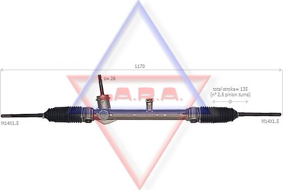 LA.R.A. 190056 - Рулевой механизм, рейка autospares.lv