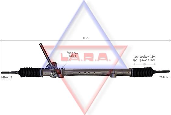 LA.R.A. 310045 - Рулевой механизм, рейка autospares.lv