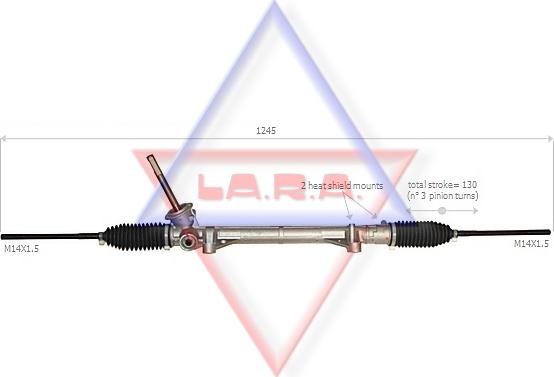 LA.R.A. 310039 - Рулевой механизм, рейка autospares.lv