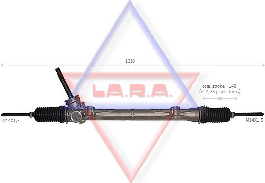 LA.R.A. 310034 - Рулевой механизм, рейка autospares.lv