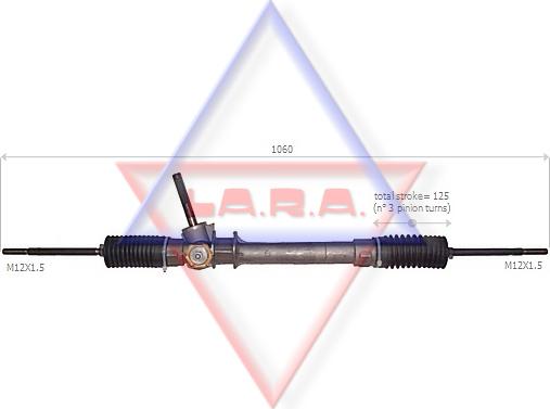 LA.R.A. 290013 - Рулевой механизм, рейка autospares.lv