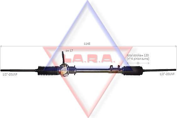 LA.R.A. 200009 - Рулевой механизм, рейка autospares.lv