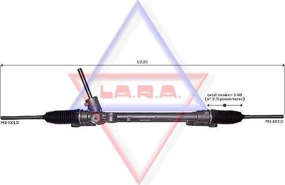 LA.R.A. 200022 - Рулевой механизм, рейка autospares.lv