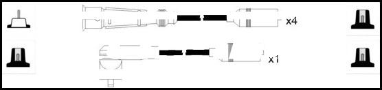 LEMARK HOES446 - Комплект проводов зажигания autospares.lv