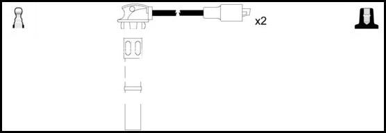 LEMARK HOES550 - Комплект проводов зажигания autospares.lv