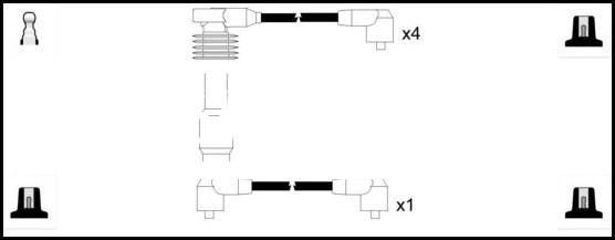 LEMARK HOES603 - Комплект проводов зажигания autospares.lv