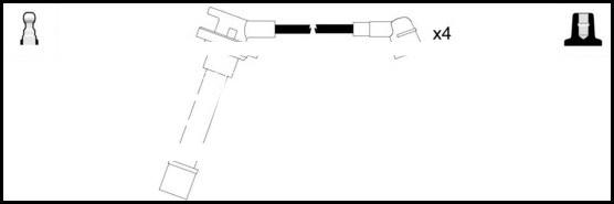 LEMARK HOES109 - Комплект проводов зажигания autospares.lv