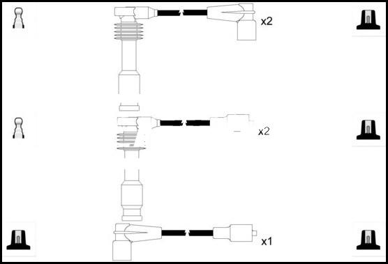 LEMARK HOES770 - Комплект проводов зажигания autospares.lv