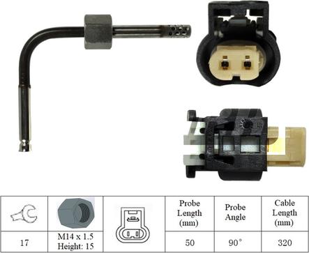 LEMARK LXT028 - Датчик, температура выхлопных газов autospares.lv