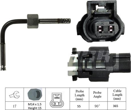 LEMARK LXT386 - Датчик, температура выхлопных газов autospares.lv