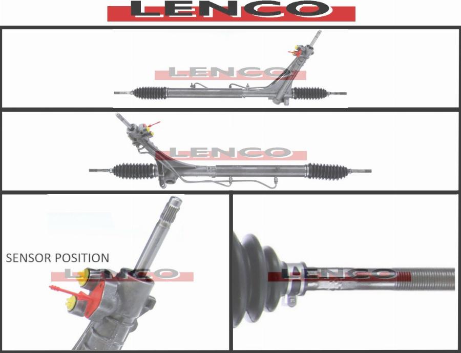 Lenco SGA073L - Рулевой механизм, рейка autospares.lv