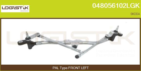 LGK 048056102LGK - Система тяг и рычагов привода стеклоочистителя autospares.lv