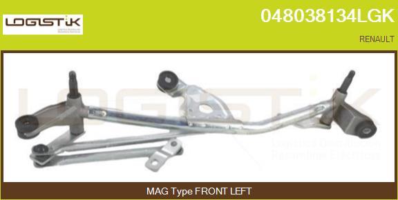 LGK 048038134LGK - Система тяг и рычагов привода стеклоочистителя autospares.lv